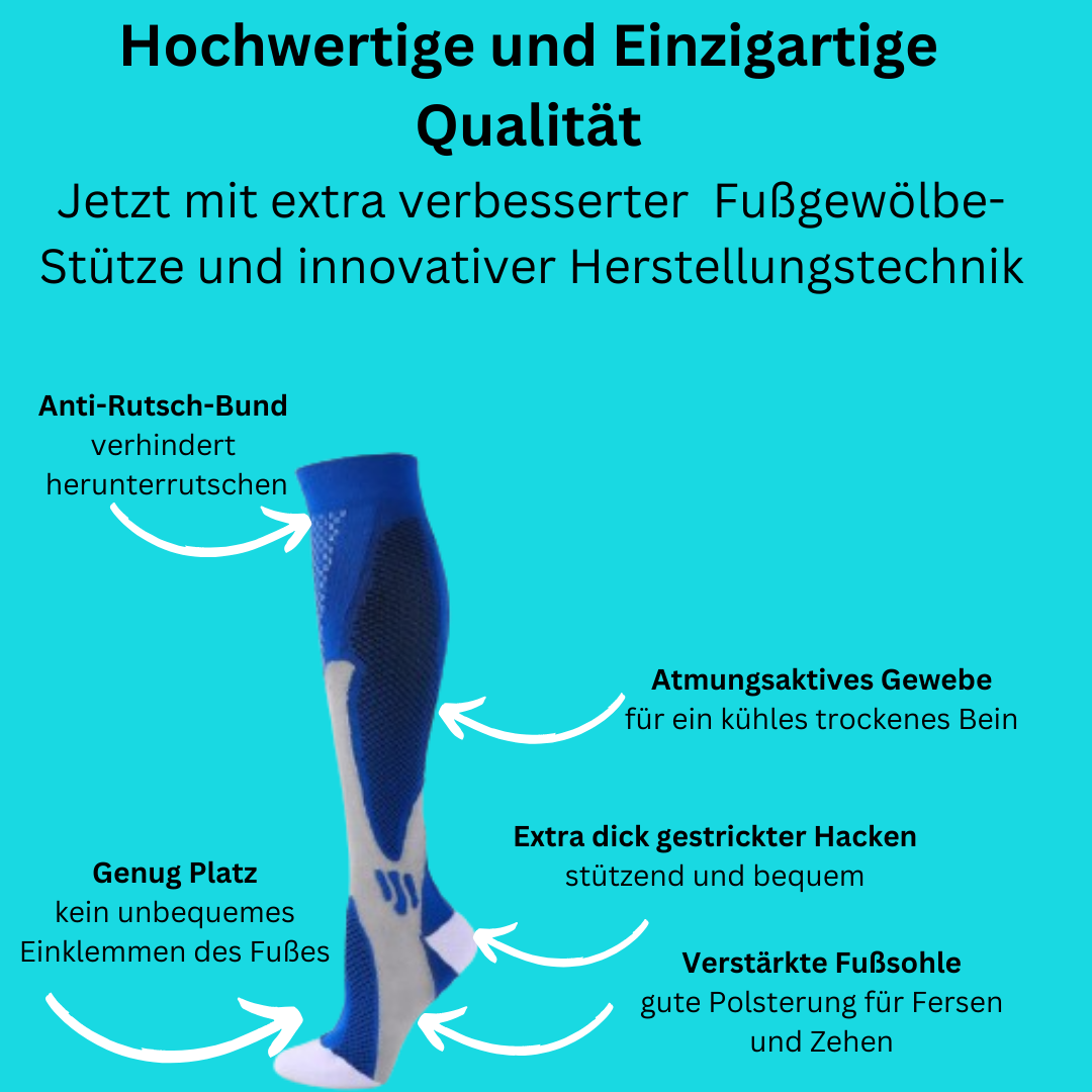 Beinwohl- Kompressionsstrümpfe für schmerzfreie Beine & Füße von Vitastors