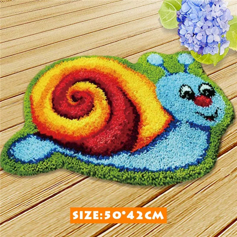 DIY Knoopkussen Cartoon Animal Cushion Latch Hook Tapijt Kussen Knooppakket Carpet Embroidery Foamiran for Needlework Rug Kit