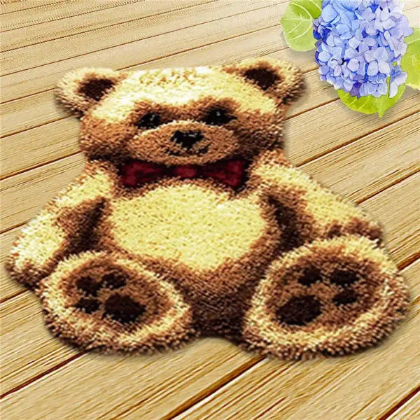 DIY Knoopkussen Cartoon Animal Cushion Latch Hook Tapijt Kussen Knooppakket Carpet Embroidery Foamiran for Needlework Rug Kit