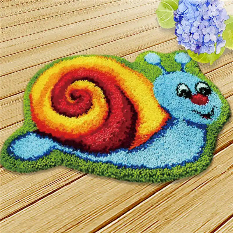 DIY Knoopkussen Cartoon Animal Cushion Latch Hook Tapijt Kussen Knooppakket Carpet Embroidery Foamiran for Needlework Rug Kit