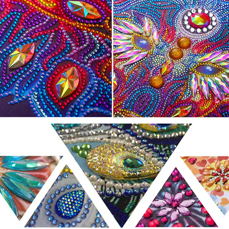 GATYZTORY DIY Special Shape Crystal 5D Diamond Painting Kit Animals Frameless Wall Art For Home & Gifts Mosaic Making Decoration