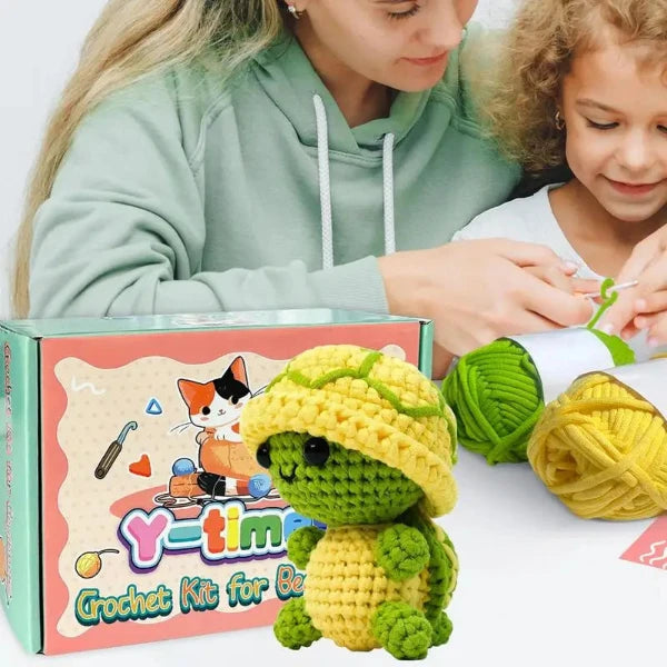 Häkel Deinen eigenen Schildkröten-Freund! 🎨DIY Crochet Animal Starter Kit